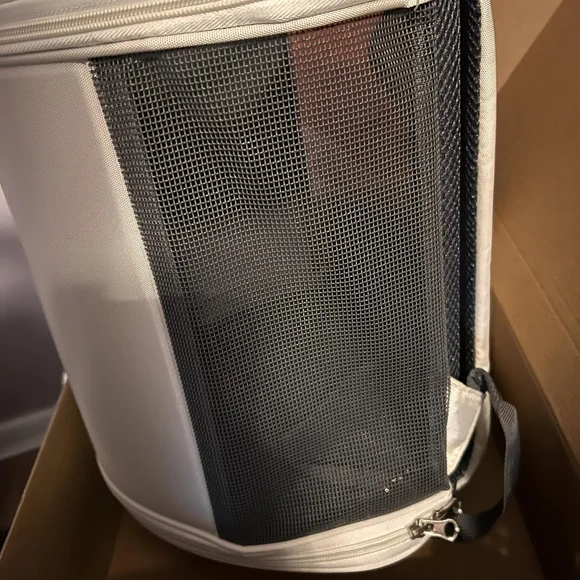 Chic White and Yellow Cat Travel Backpack - Picture 11 of 13